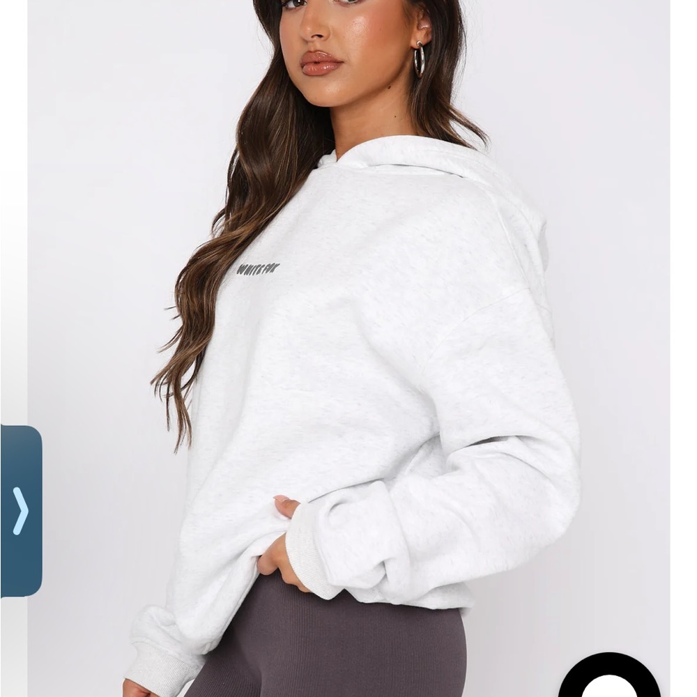 White fox hoodie